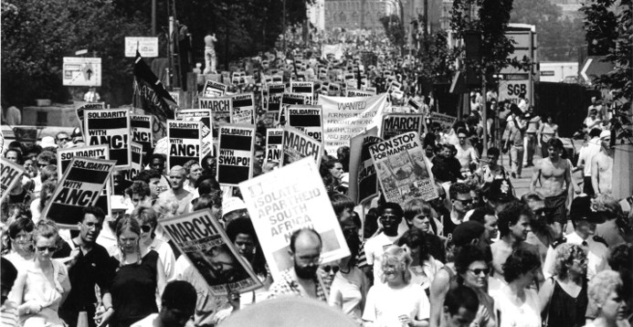 History of The Anti Apartheid Movement in the 1980s