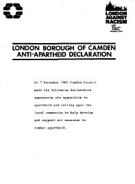London Borough of Camden declaration
