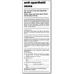 60s26. Anti-Apartheid News flyer 