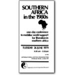 70s23. ‘Southern Africa in the 1980s’ conference