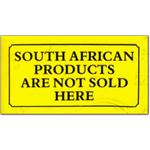 boy23. ‘South African products are not sold here’