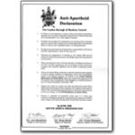 las15. Hackney Declaration on Apartheid