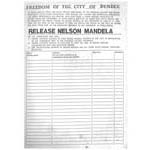 lgs77. Dundee AA Group Nelson Mandela petition 