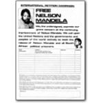 mda05. ‘Free Nelson Mandela’ international petition