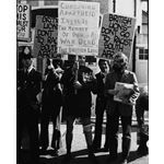 pic7401. Demonstration against the British Lions, 1974