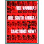 po200. ‘Free Namibia! Free South Africa! Sanctions Now!’