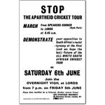 spo06. ‘Stop the Apartheid Cricket Tour’